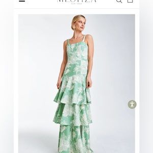Mestiza NYC Torrero Ruffled Floral Gown